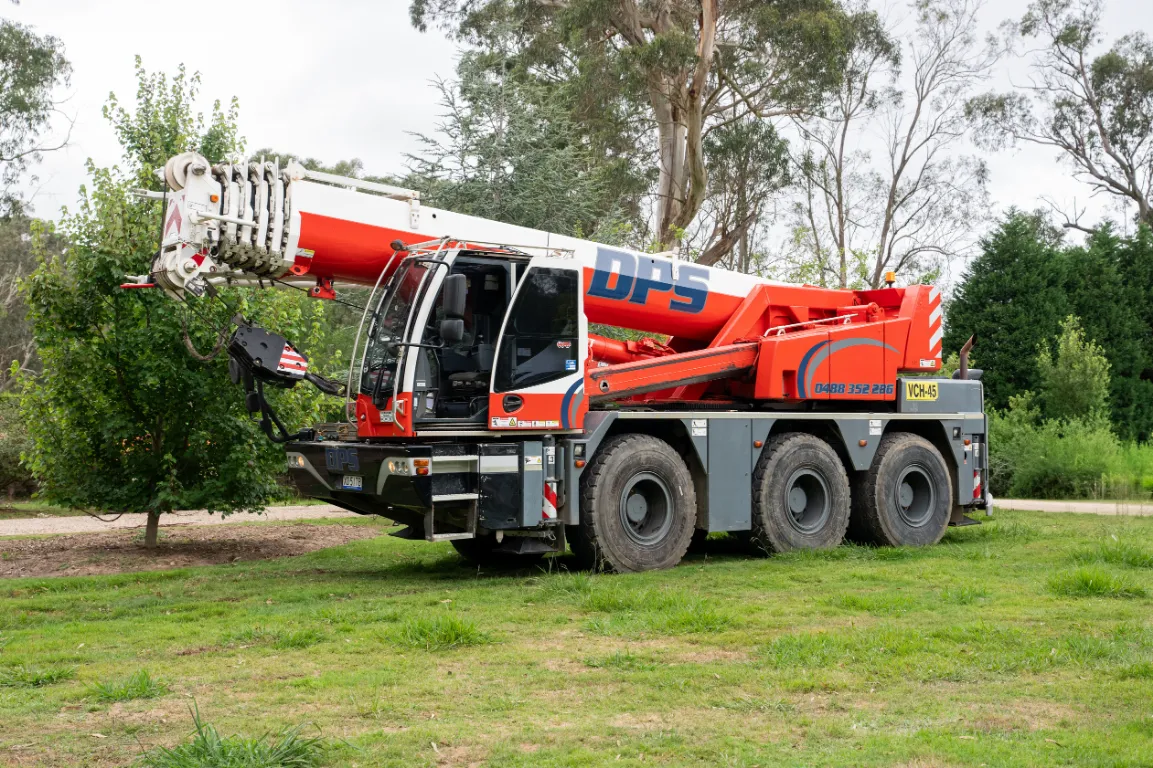 DPS Group team and crane