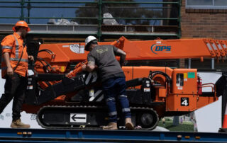 Maeda spider crane hire highlands for commercial construction project